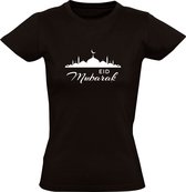 Eid Mubarak | Dames T-shirt | Zwart | Suikerfeest | Feestdag | Vastenmaand | Ramadan | Islam