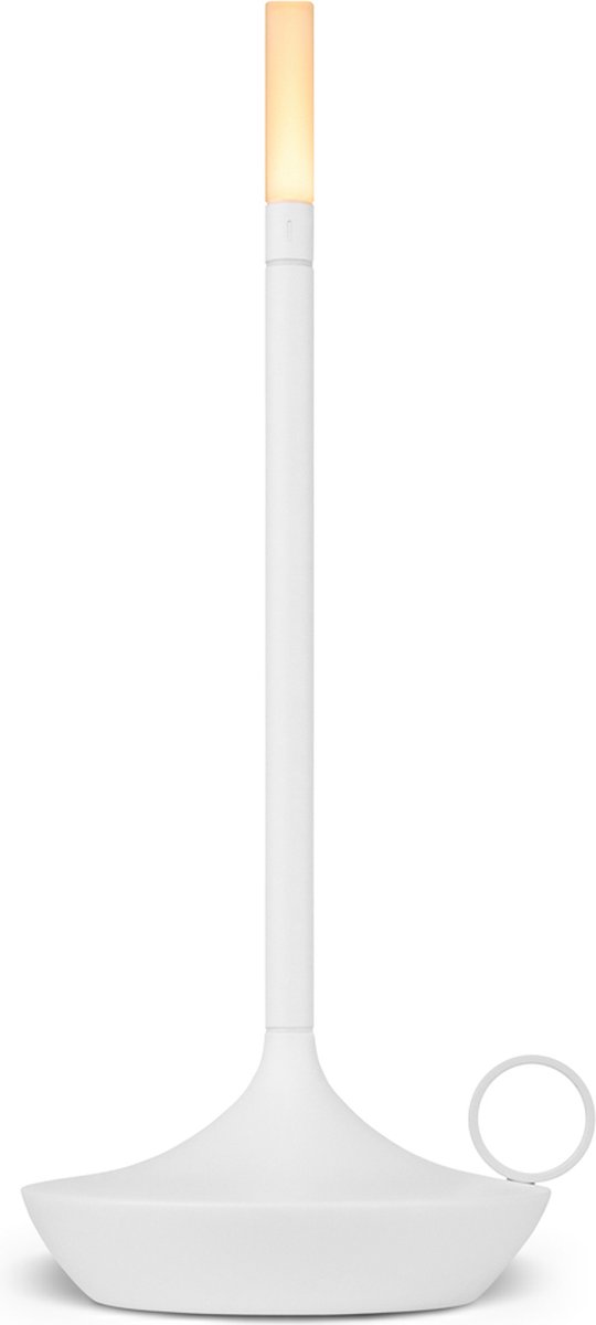 Graypants - Wick - Oplaadbaar Tafel Licht - Wit - USB-C - Ø12 cm