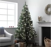 Kunstkerstboom 210 x 122cm met Led-verlichting incl. | Argos Home 7ft Pre-lit sparren kerstboom - groen