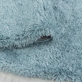 Tapis de salon Shaggy Agréable doux Tapis de chambre Bleu