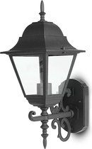 V-tac VT-761 Klassieke wandlamp - 1 Lichts - Zwart - IP44