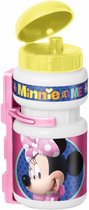 bidon Minnie Mouse meisjes 375 ml wit/roze 3-delig