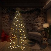 vidaXL Kerstboom kegel 160 LED's binnen en buiten 78x120 cm