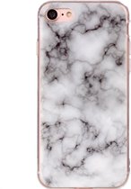 Apple iPhone SE (2022) Hoesje - Mobigear - Marble Serie - TPU Backcover - Grijs - Hoesje Geschikt Voor Apple iPhone SE (2022)