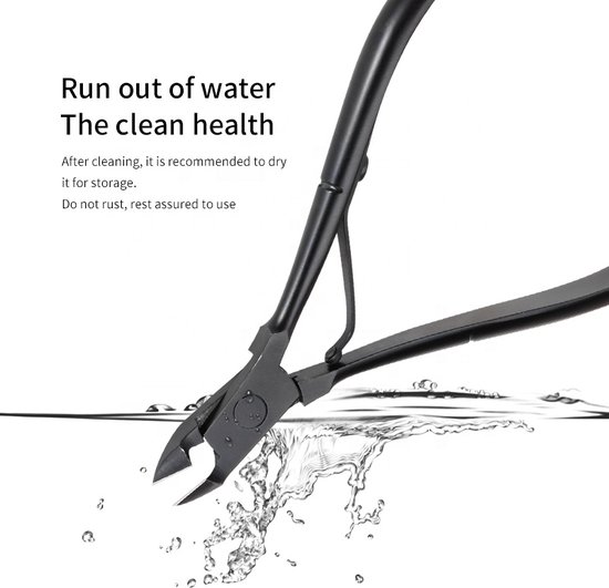 Medies - nageltang | nagelriemknipper voor vinger- en teennagels  |nagelriem knipper | nagelriemknipper | nagelriemverzorging | nagelriem duwer | cuticle knipper | cuticle cutter | manicure & pedicure - spitse bek - zwart - stainless steel