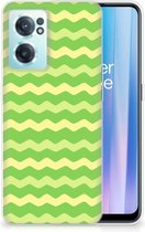 Smartphone hoesje OnePlus Nord CE 2 5G TPU Case Waves Green