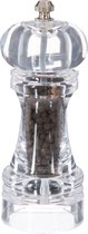 Pepermolen acryl transparant 15 cm - Pepermaler - Kruiden en specerijen vermalers