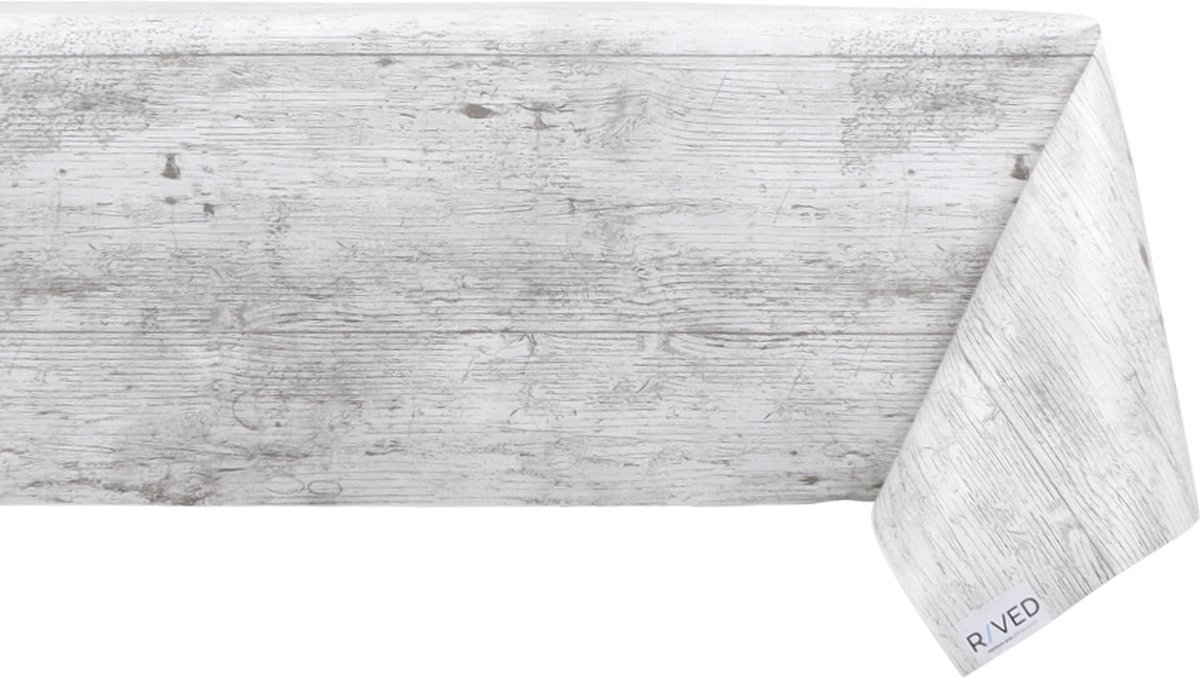 ANRO Afwasbaar Tafelkleed/tafelzeil; Beige, Linnen Look, Ovaal, 140 X 220 Cm 664644066