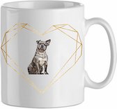 Mok franse bulldog 2.2| Hond| Hondenliefhebber | Cadeau| Cadeau voor hem| cadeau voor haar | Beker 31 CL