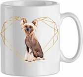 Mok chinese crested 8.5| Hond| Hondenliefhebber | Cadeau| Cadeau voor hem| cadeau voor haar | Beker 31 CL