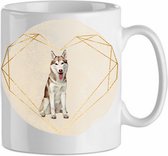 Mok Siberian Husky 2.5| Hond| Hondenliefhebber | Cadeau| Cadeau voor hem| cadeau voor haar | Beker 31 CL