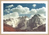 Poster Met Eiken Lijst - Pamir Berg Poster