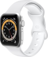 Siliconen bandje voor Apple Watch 38-40mm PowerLocus, Wit