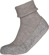 FALKE Cosyshoe dames huissokken - lichtgrijs (light grey) - Maat: 41-42