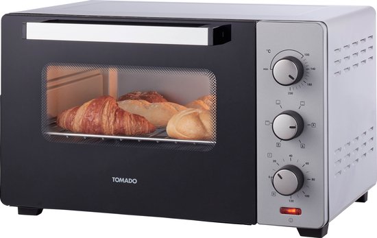 Tomado TEO3000S - Vrijstaande oven - 30 Liter - 1600 Watt - Hetelucht -  3... | bol.com