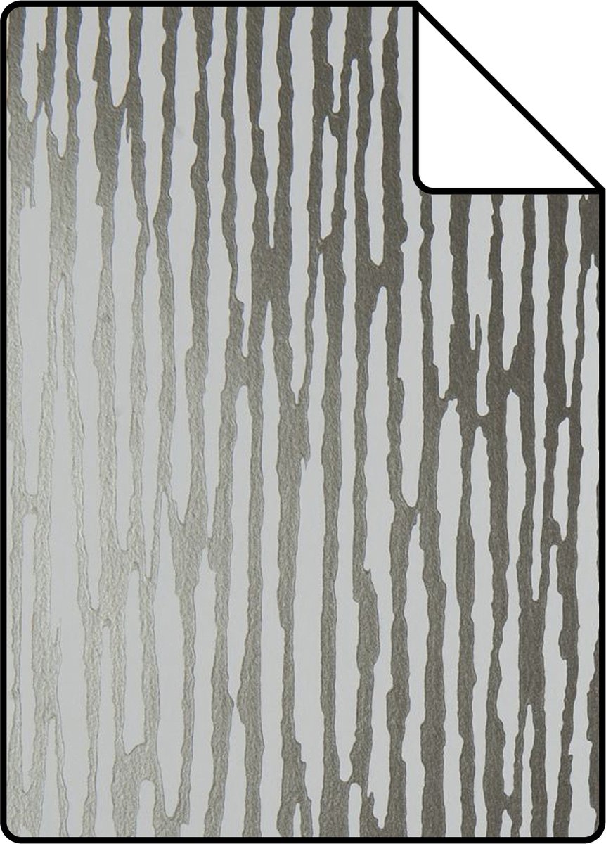 Proefstaal Origin Wallcoverings behang camouflage zilver - 26.5 x 21 cm - 307113-S