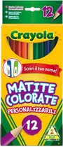 Crayola - 12 Kleurpotloden - Aanpasbaar - Heldere en intense kleuren