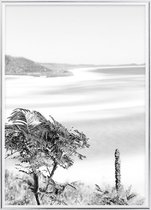 Poster Met Metaal Zilveren Lijst - Whitsunday Eiland Poster