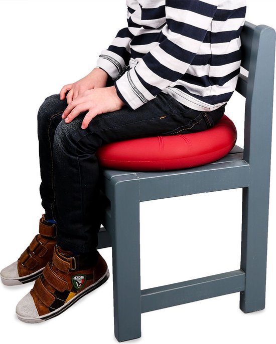 Wiebelkussen - Zwart Ø 33cm - Balanskussen - Balkussen - Comfortabel zitten - Volwassenen en kinderen - MediPreventie