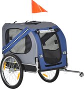 PawHut Huisdier fietsaanhanger weersbescherming hondenkar oxford-stof D00-098