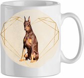 Mok Doberman 3.4| Hond| Hondenliefhebber | Cadeau| Cadeau voor hem| cadeau voor haar | Beker 31 CL