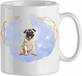 Mok Pug 4.3| Hond| Hondenliefhebber | Cadeau| Cadeau voor hem| cadeau voor haar | Beker 31 CL