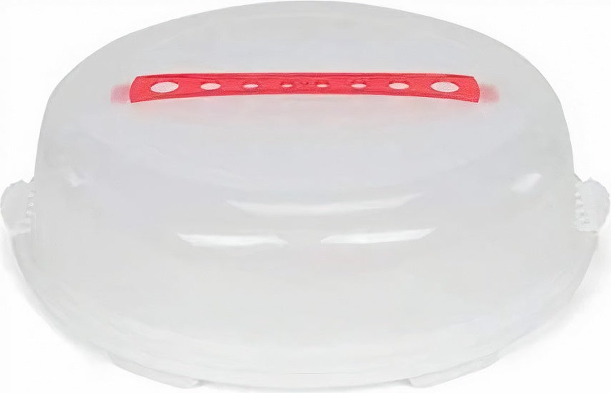 patisse-taartdoos-36-x-15-cm-transaparant-rood