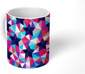 Mok - Koffiemok - Geometrie - Sterren - Mozaïek - Design - Mokken - 350 ML - Beker - Koffiemokken - Theemok