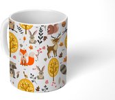 Mok - Koffiemok - Design - Dieren - Bos - Mokken - 350 ML - Beker - Koffiemokken - Theemok