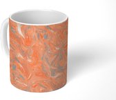 Mok - Marmer print - Pastel - Verf - Design - Mokken - 350 ML - Beker - Uitdeelcadeautjes