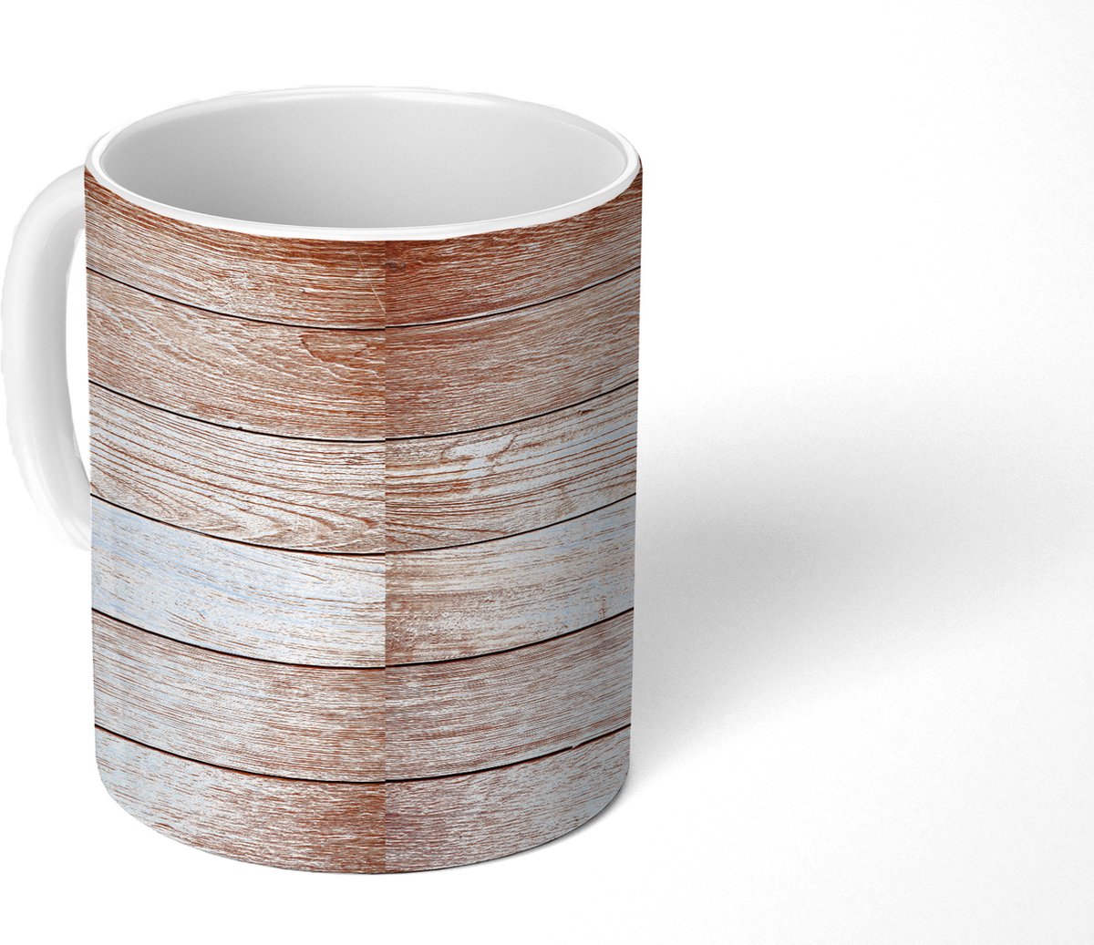 Mok - Eikenhout - Planken - Patronen - Mokken - 350 ML - Beker - Uitdeelcadeautjes