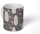 Mok - Meisjes - Patroon - Beer - Mokken - 350 ML - Beker - Uitdeelcadeautjes