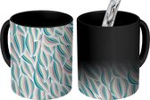 Magische Mok - Foto op Warmte Mokken - Patronen - Strand - Zee - Abstract - Magic Mok - Beker - 350 ML - Uitdeelcadeautjes