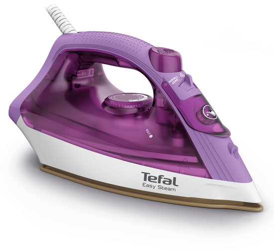 Tefal Steam Essential 2 FV1955E0 fer à repasser Fer à repasser à sec ou à vapeur Semelle en céramique 1400 W Lilas