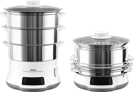 Tefal Convenient Series Deluxe VC502D - Stoomkoker - 3 Schalen - Timer - 1800W