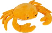 Pluche kleine knuffel zeedieren Krab van 33 cm - Speelgoed beesten uit de soft serie - Leuk als cadeau