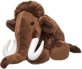 Pluche bruine mammoet knuffel 40 cm - Mammoeten prehistorische dieren knuffels - Speelgoed voor baby/kinderen