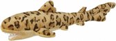 Pluche Luipaard Haai knuffel van 50 cm - Dieren speelgoed knuffels cadeau - Haaien Knuffeldieren/beesten