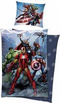 dekbedovertrek Avengers junior 140 x 200/90 cm katoen