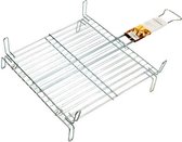 grillklem 45 x 45 cm verzinkt staal zilver