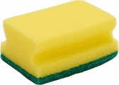 schuurspons 6,5 x 4 x 9 cm foam geel/groen