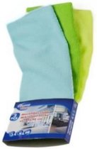 microvezeldoek 30 cm groen/blauw 3 stuks