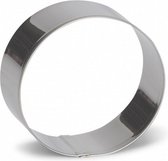 uitsteekvorm Cirkel 8 cm RVS zilver