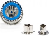 uitsteekvormem Linzer rvs 5 cm zilver 4-delig