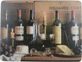 placemats Vintage Wine 30 x 23 cm kurk bruin 6 stuks