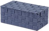 opbergmand Toronto 27 x 15 x 11 cm nylon blauw L