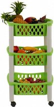 opbergtrolley 40 x 29,5 x 68,5 cm groen