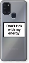 Case Company® - Samsung Galaxy A21s hoesje - My energy - Soft Cover Telefoonhoesje - Bescherming aan alle Kanten en Schermrand