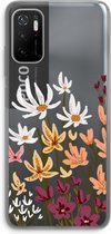 Case Company® - Xiaomi Poco M3 Pro 5G hoesje - Painted wildflowers - Soft Cover Telefoonhoesje - Bescherming aan alle Kanten en Schermrand