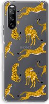 Case Company® - Sony Xperia 10 III hoesje - Luipaard - Soft Cover Telefoonhoesje - Bescherming aan alle Kanten en Schermrand